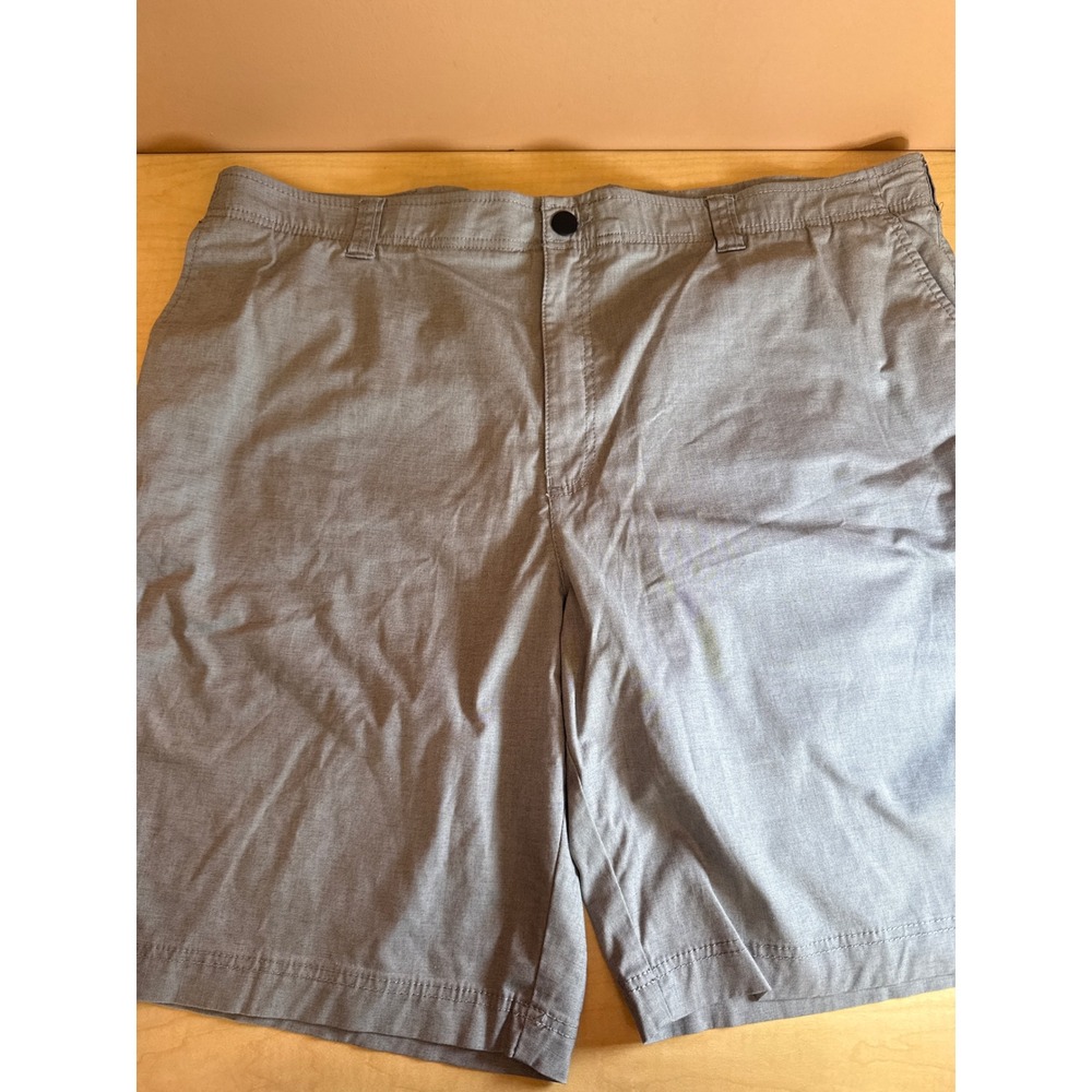 True Nation Flex Mens Grey Flat Front Casual Shorts Big & Tall Size 46‎ Waist